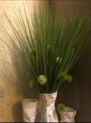 65CM Artificial Tropical Onion Grass Bundle – Faux Green Plant Decor