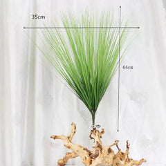 65CM Artificial Tropical Onion Grass Bundle – Faux Green Plant Decor