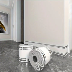 Self-Adhesive Roll-Up Skirting Board – Waterproof Wall Protection Trim
