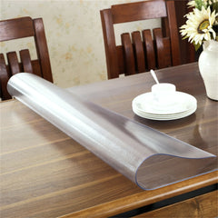 Clear Vinyl Waterproof Tablecloth Protector 150x228cm