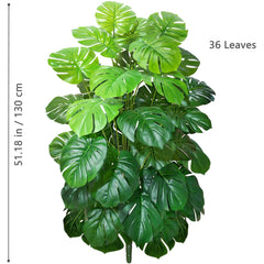Artificial Monstera Palm Tree – 40–105cm Fake Turtle Leaf Plant