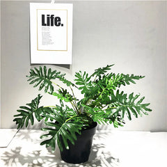 Artificial Palm Monstera Plant 40cm – 23-Head Silk Potted Decor