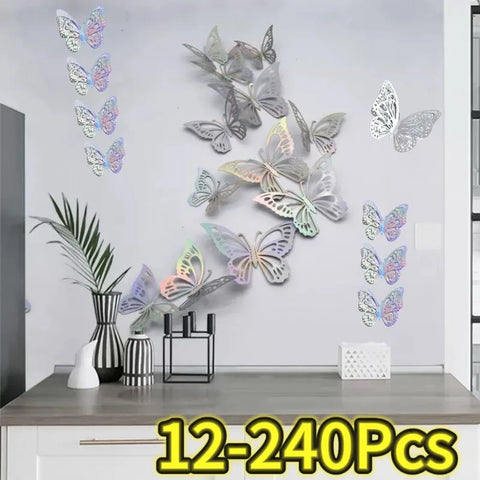 3D Decorative Butterfly Stickers Set (12–240pcs) – DIY Gift & Wall Decor