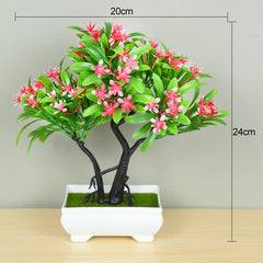 Artificial Bonsai Tree in Pot – Small Fake Plant for Home Decor