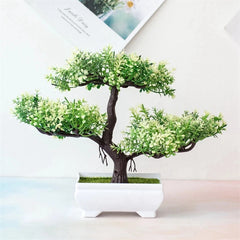 Artificial Bonsai Tree in Pot – Small Fake Plant for Home Decor