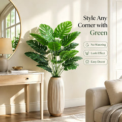 Artificial Philodendron Leaves – Lightweight Indoor Home Decor Plant