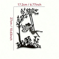 3-Piece Black Metal Tree of Life Wall Art – Wall Hanging Decor Set