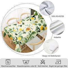 Lemon Print Tablecloth – Fresh & Simple Round/Rectangular Design