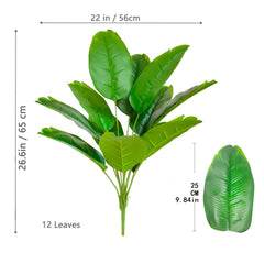 Large Artificial Tropical Palm Tree – 65–132cm Real Touch Banana Plant