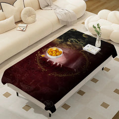 Waterproof Anti-Stain Rectangular Tablecloth – L-Lords Game Rings Design
