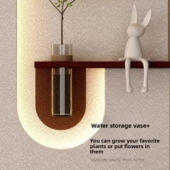 LED Green Plant Wall Lamp – Modern Entrance & Hallway Decor Light
