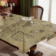 Waterproof Anti-Stain Rectangular Tablecloth – L-Lords Game Rings Design