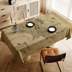 Waterproof Anti-Stain Rectangular Tablecloth – L-Lords Game Rings Design