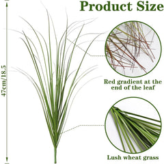 UV-Resistant Artificial Wheat Grass Stems 16–48PCS (47cm)