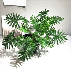 Artificial Palm Monstera Plant 40cm – 23-Head Silk Potted Decor