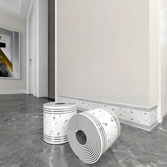 Self-Adhesive Roll-Up Skirting Board – Waterproof Wall Protection Trim