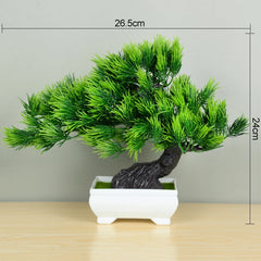 Artificial Bonsai Tree in Pot – Small Fake Plant for Home Decor