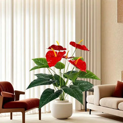 Artificial Tropical Palm Plants – Fake Indoor Home Decor (No Pot)