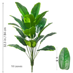 Large Artificial Tropical Palm Tree – 65–132cm Real Touch Banana Plant