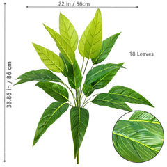 Large Artificial Tropical Palm Tree – 65–132cm Real Touch Banana Plant