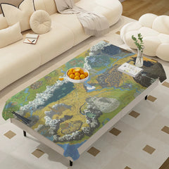 Waterproof Anti-Stain Rectangular Tablecloth – L-Lords Game Rings Design