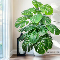 Artificial Philodendron Leaves – Lightweight Indoor Home Decor Plant
