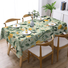 Lemon Print Tablecloth – Fresh & Simple Round/Rectangular Design