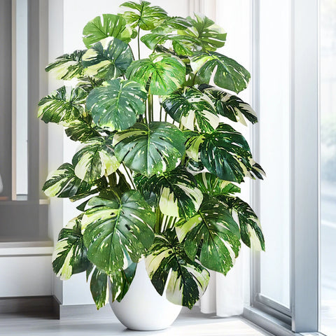 Artificial Monstera Palm Tree – 40–105cm Fake Turtle Leaf Plant