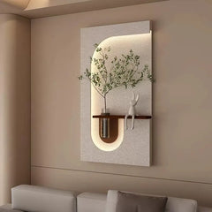 LED Green Plant Wall Lamp – Modern Entrance & Hallway Decor Light