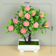 Artificial Bonsai Tree in Pot – Small Fake Plant for Home Decor