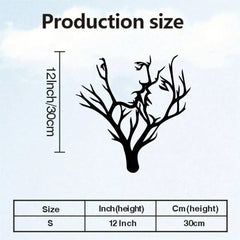 3-Piece Black Metal Tree of Life Wall Art – Wall Hanging Decor Set