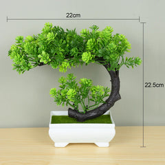 Artificial Bonsai Tree in Pot – Small Fake Plant for Home Decor