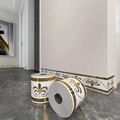 Self-Adhesive Roll-Up Skirting Board – Waterproof Wall Protection Trim