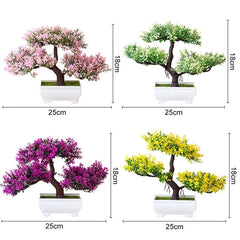 Artificial Bonsai Tree in Pot – Small Fake Plant for Home Decor