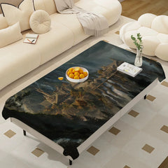 Waterproof Anti-Stain Rectangular Tablecloth – L-Lords Game Rings Design