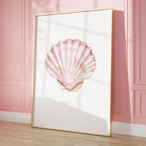 Pink Beach Quote Canvas Wall Art – Summer Coastal Poster Set (1/6pcs)