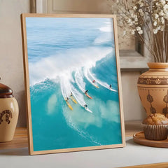 Summer Beach Ocean Canvas Poster – Sea Calligraphy Wall Art