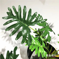 Artificial Palm Monstera Plant 40cm – 23-Head Silk Potted Decor