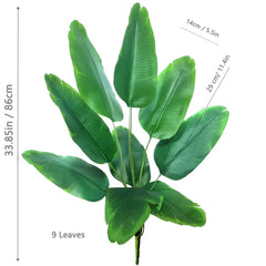 Large Artificial Tropical Palm Tree – 65–132cm Real Touch Banana Plant