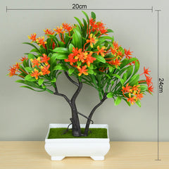 Artificial Bonsai Tree in Pot – Small Fake Plant for Home Decor
