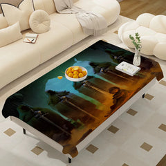 Waterproof Anti-Stain Rectangular Tablecloth – L-Lords Game Rings Design