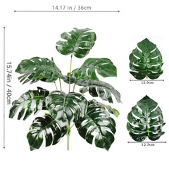 Artificial Monstera Palm Tree – 40–105cm Fake Turtle Leaf Plant