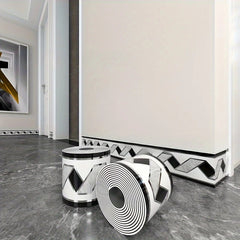 Self-Adhesive Roll-Up Skirting Board – Waterproof Wall Protection Trim