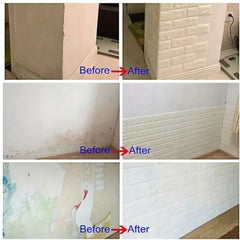 40Pcs Self-Adhesive Waterproof Brick Wallpaper – 38.5×35cm