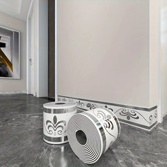 Self-Adhesive Roll-Up Skirting Board – Waterproof Wall Protection Trim