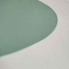 Cream PU Leather Placemat & Coaster Set (Oil-Proof & Waterproof