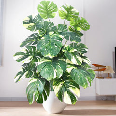 Artificial Philodendron Leaves – Lightweight Indoor Home Decor Plant