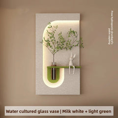 LED Green Plant Wall Lamp – Modern Entrance & Hallway Decor Light