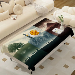 Waterproof Anti-Stain Rectangular Tablecloth – L-Lords Game Rings Design
