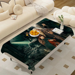 Waterproof Anti-Stain Rectangular Tablecloth – L-Lords Game Rings Design
